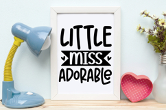 Little Miss Adorable SVG | Baby SVG | Newborn SVG Product Image 4