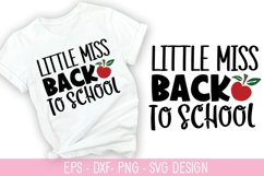 Little miss back to school - Teacher SVG Design Product Image 1