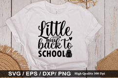 Little miss back to school SVG - Back to School Design Product Image 1