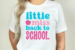 Little Miss Back To School SVG, Back To School SVG Design Product Image 2