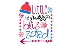 Little Miss Blizzard SVG Cut File Product Image 1