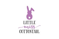 Little Miss Cottontail SVG Cut File Product Image 1