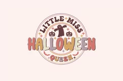 Little Miss Halloween Queen SVG t-shirt Design Product Image 3