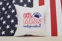 Little Miss Independent SVG, 4th Of July SVG Design Product Image 3