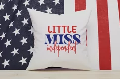 Little Miss Independent SVG, 4th Of July SVG Design Product Image 3