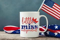 Little Miss Independent SVG, 4th Of July SVG Design Product Image 2