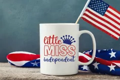 Little Miss Independent SVG, 4th Of July SVG Design Product Image 2