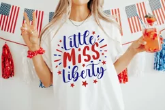 Little Miss Liberty SVG, 4th Of July SVG Design Product Image 2
