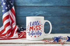 Little Miss Liberty SVG, 4th Of July SVG Design Product Image 3