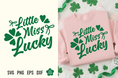 This St Patricks day Little Miss Lucky Svg Png is great for creating wonderful T-shirts, hoodies, tote bags, mugs, tumblers, decorations, stickers