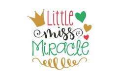 Little Miss Miracle SVG Cut File Product Image 1