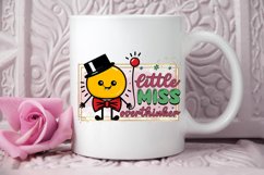 Little Miss Overthinker Sublimation PNG Product Image 3
