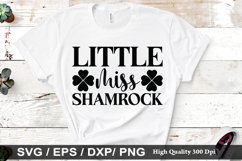 Little miss shamrock SVG - St. Patrick&#039;s Day Design Product Image 1