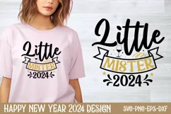 Little Mister 2024 SVG, Happy New Year SVG Product Image 1