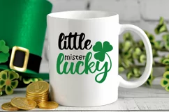 Little mister lucky. Baby t-shirt SVG. St Patricks Day Product Image 1
