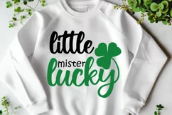 Little mister lucky. Baby t-shirt SVG. St Patricks Day Product Image 2