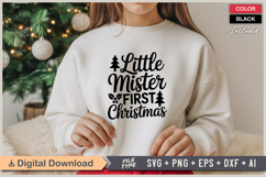 Little Mister First Christmas SVG | Christmas SVG | Holiday Product Image 2