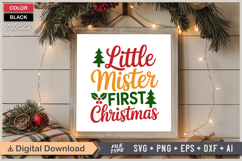 Little Mister First Christmas SVG | Christmas SVG | Holiday Product Image 6