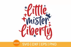 Little Mister Liberty, 4th of July svg, patriotic day Product Image 1