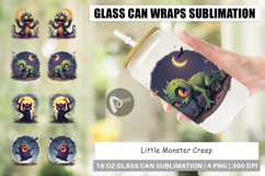 Glass Can Halloween Monster Creep Product Image 1