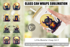 Glass Can Halloween Monster Creep Product Image 1