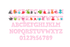 Little Monster Mom Color Font Product Image 3