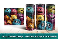 3 Little Monster Tumbler Wraps Product Image 3