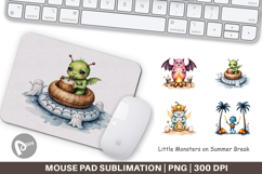 Mouse Pad Summer Break Monsters Product Image 1