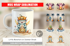 Mug Wrap Summer Break Monsters Product Image 1