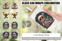 Glass Can Halloween Mummy Wrap Product Image 1