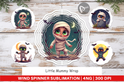 Wind Spinner Halloween Mummy Wrap Product Image 1