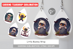 Earring Halloween Mummy Wrap Product Image 1