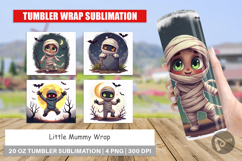 Tumbler Halloween Mummy Wrap Product Image 1