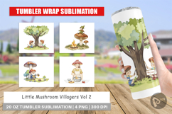 Tumbler Mushroom Village Friends Product Image 1
