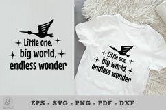 Little one, big world, endless wonder, Baby Quotes SVG Product Image 1
