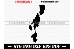 Little Portage Lake Michigan Map SVG PNG DXF EPS PDF Product Image 1