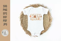 Little Pumpkin svg cut file You can use for your kids Thanksgiving and Halloween shirts, baby onsie, bodysuits, bibs and more. 