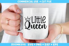 Little Queen SVG | Baby Sayings SVG | Baby Shirt SVG Product Image 2