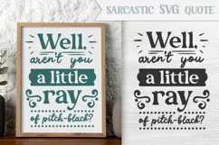 little ray of pitch black sarcastic SVG