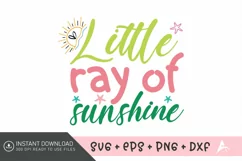 Little ray of sunshine SVG , Camper Life SVG , Mountain SVG Product Image 1