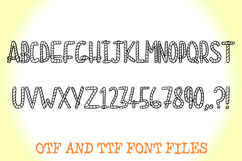 Little Rope Cartoon Hand Drawn Lettering ABC Font Stripy Product Image 2