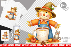 Cozy Little Scarecrows Clipart Product Image 1