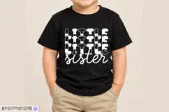 Little Sister Baby SVG PNG T Shirt Design Product Image 3