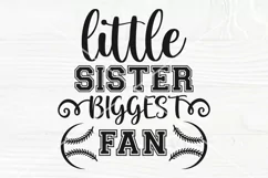 Baseball Sister Svg, Game Day Svg, Little Sister Svg Product Image 1