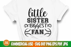 Baseball Sister Svg, Game Day Svg, Little Sister Svg Product Image 2