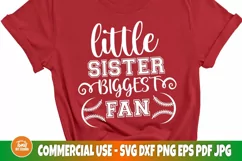 Baseball Sister Svg, Game Day Svg, Little Sister Svg Product Image 3