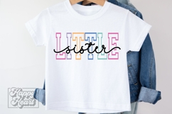 Little Sister SVG - Sister Squad New Baby Girl Announcement Product Image 2
