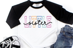 Little Sister SVG - Sister Squad New Baby Girl Announcement Product Image 4