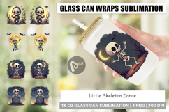 Glass Can Halloween Skeleton Dance Product Image 1