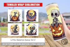 Tumbler Halloween Skeleton Dance Product Image 1